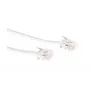 Telefona kabelis Microconnect MPK182W RJ11 RJ11 2m Balts