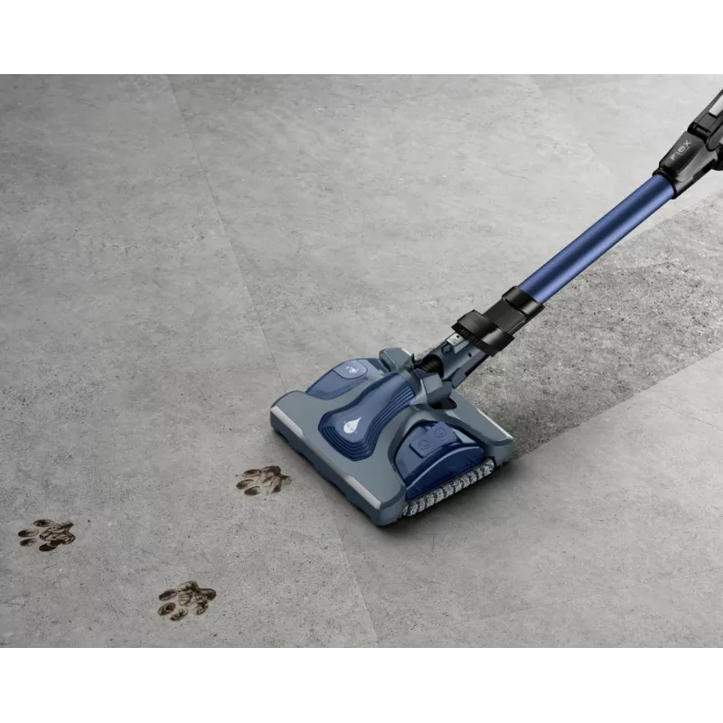 Rowenta X-Force RH99C0 2-in-1 stieņa putekļsūcējs Baterija Sausā Bezmaisa 0,9 L 480 W Melns, Zils
