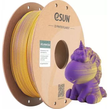 PLA MATTE DUAL 1,75mm PURPLE dzeltena 1kg ESUN 3D FILAMENT (PLA-MTD175B-ZY1P1)