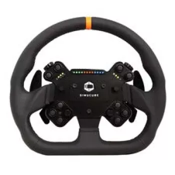 Simucube Valo GT-23 SC3 Simracing stūre, 320 mm diametrs, GT dizains, SC3 ātrā atvienošana - melna, āda