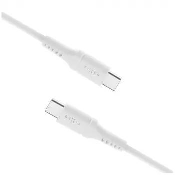 Fiksēts šķidrā silikona kabelis FIXDLS-CC12-WH 60W Balts USB datu kabelis