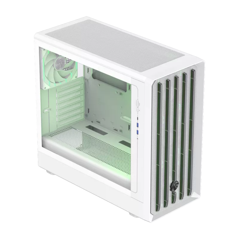 Gamemax korpuss | CLAW 460 WH | Balts | Mid-Tower | Barošanas bloks nav iekļauts