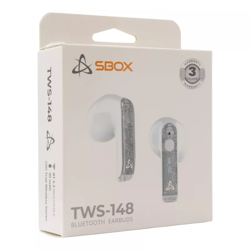 Austiņas SBOX EB-TWS148 Baltas
