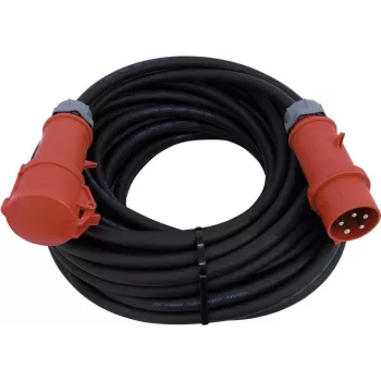 Power extension kabelis PSSO 32A CEE 5x6 mm² 25 m sarkans