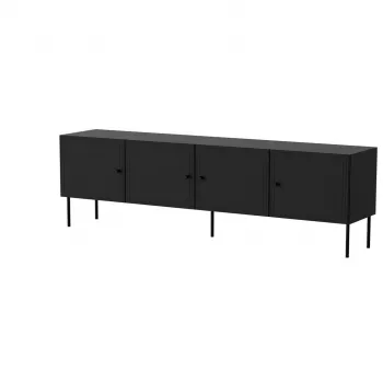 Cama 4D RTV skapis PALAZZO BIS 201x40x60 melns matēts