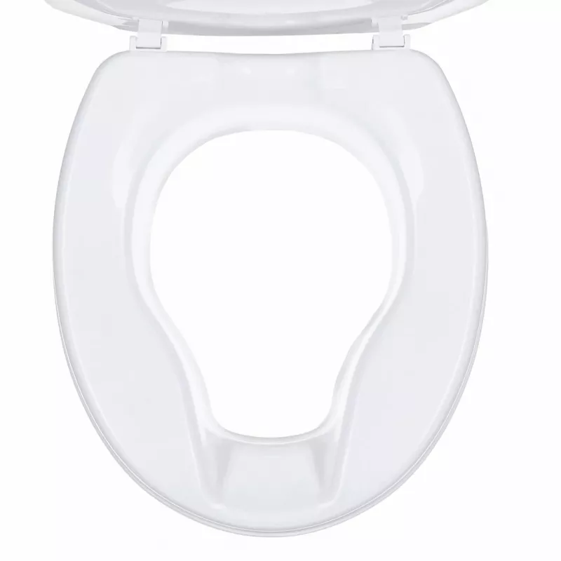 Tualetes pacēlāja palīgaprīkojums ActionMed NT15AM — pagarinājums, 15 cm augstums, polipropilēns, bloķējams, maksimālā slodze 180 kg, iekšējā atvere 210×268 mm, platums 360 mm