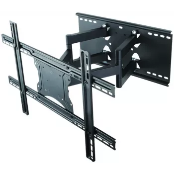 Sienas stiprinājums ART AR-87 40 collu–80 collu ekrāniem, 60 kg ietilpība, VESA līdz 600×400, slīpums 12°, pagrieziens 45°, izbīdījums 5,6–45,8 cm