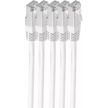 shiverpeaks BS75711-H0.25W-SET5 tīkla kabelis balts 0,25 m Cat6 S/FTP (S-STP) (BS75711-H0.25W-SET5)
