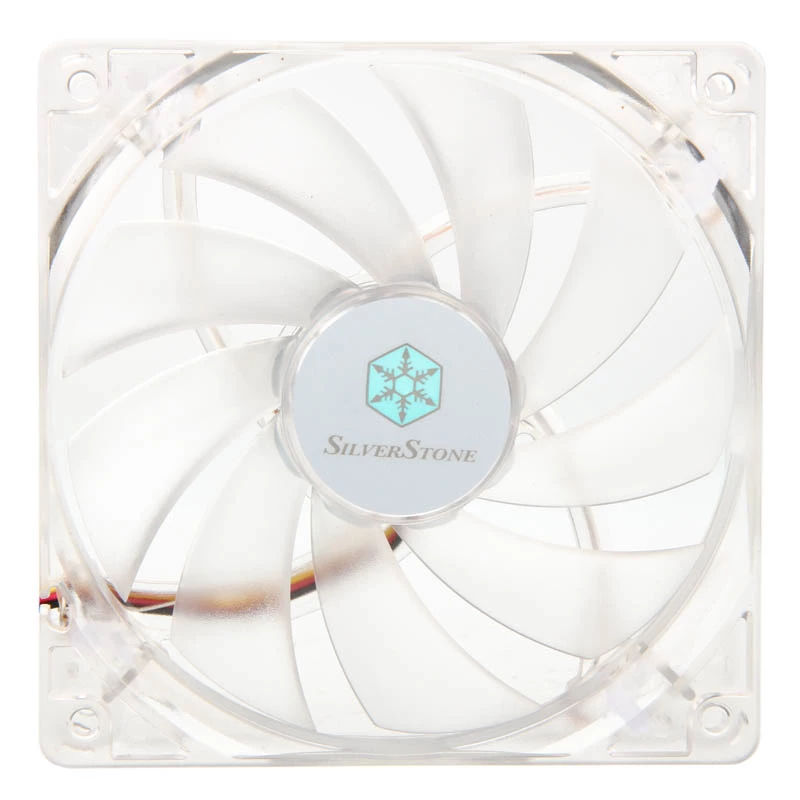 SilverStone SST-FN121-P-GL 120 mm korpusa ventilators ar zaļu LED apgaismojumu