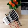 Uzlādes stacija Unitek Y-2190A — 10 × USB ports (8 × USB 2.0 + 2 × USB 3.2 Gen 1), bezvadu uzlāde, 96 W kopējā jauda