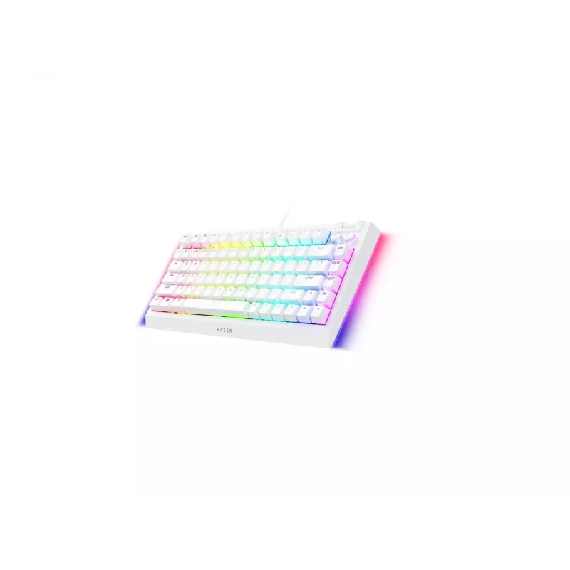 Mehāniskā spēļu tastatūra Razer MelnsWidow V4 75% USB QWERTY US English balta