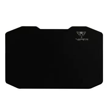 Peļu paliktnis PATRIOT Viper Gaming melns — polimērs/gumija, LED fona apgaismojums, USB barošana, neslīdoša pamatne, 353,5×242,7 mm, 5,5 mm biezums