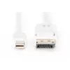 DisplayPort savienojuma kabelis Digitus AK-340102-010-W