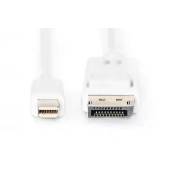DisplayPort savienojuma kabelis Digitus AK-340102-010-W