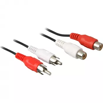 Audio kabelis Goobay AVK 125-500 5,0 m 2 x RCA melns