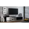 Cama TV skapis SIGMA1 180 balts/melns glancēts
