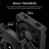 Corsair iCUE LINK RX120 MAX 120mm korpusa ventilators - melns
