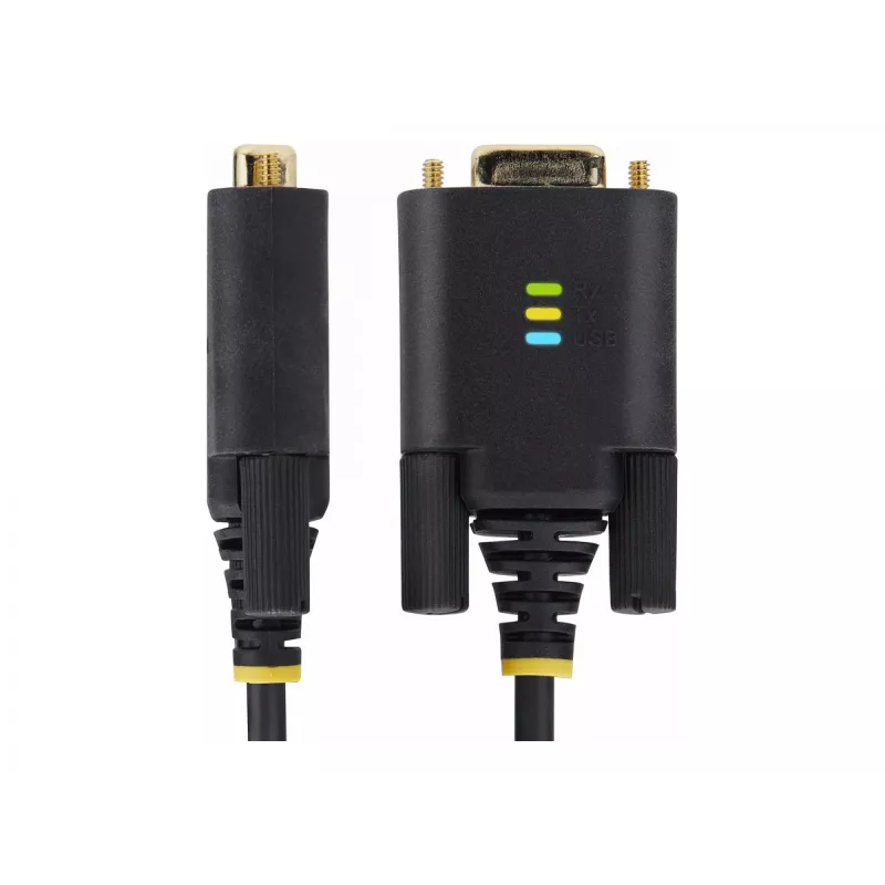 StarTech.com 13 pēdas (4 m) 2 portu USB–RS232 adaptera kabelis, maināmas DB9 skrūves/uzgriežņi, COM porta atkārtota piešķiršana, USB-A uz DB9 RS232, FTDI, 4. līmeņa ESD aizsardzība, Windows/macOS/ChromeOS/Linux – izturīga TPE konstrukcija