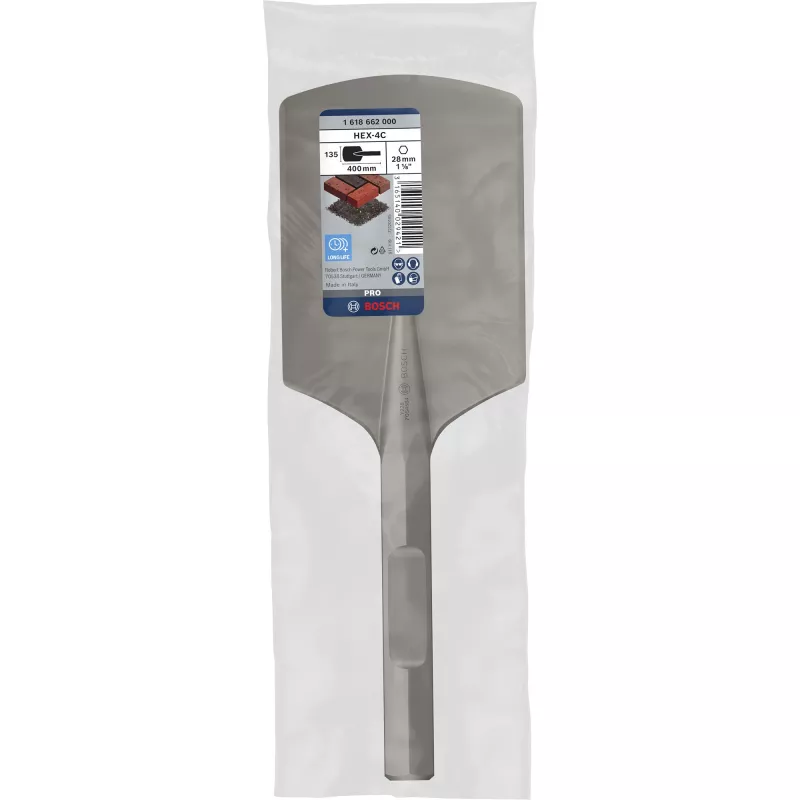 Bosch 1 618 662 000 sešstūra kāta plakanais kalts, 135 x 400 mm