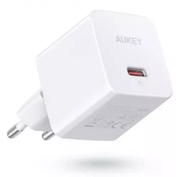 Mini sienas lādētājs PA-Y20S Balts 1xUSB-C 20W PD Power Delivery