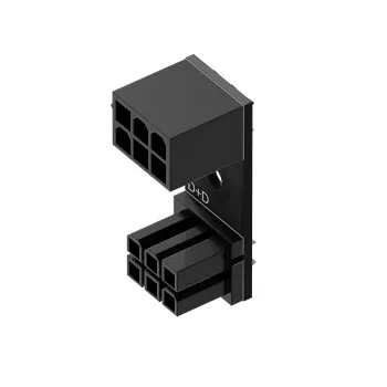 6‑Pin PCIe 180° adapteris D+D Singularity SC‑A‑PCIE6‑DD GPU/PCIe barošanas pieslēgumam