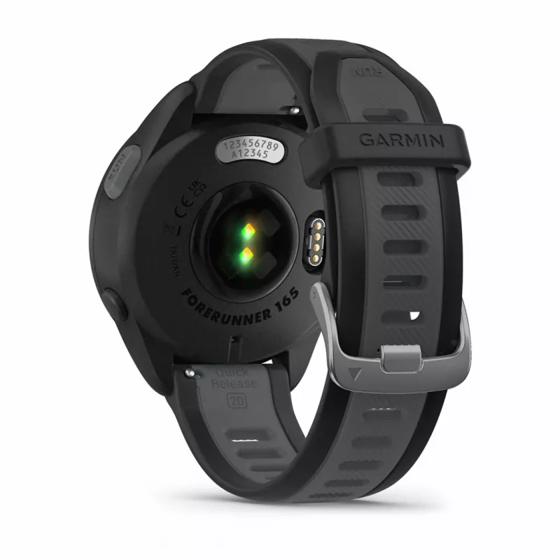Garmin Forerunner 165 Music - Melns - Sporta pulkstenis ar siksniņu - Silikons - Slānekļpelēks - Plaukstas locītavas izmērs: 126-203 mm - Displejs 3 cm (1,2) (010-02863-30)