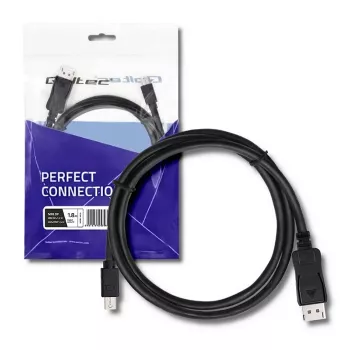 DisplayPort kabelis Qoltec 50434 1.8 m Mini DisplayPort melns