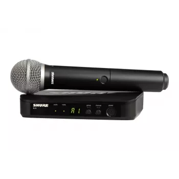 Shure BLX24E/PG58-H8E – bezvadu vokālā sistēma ar PG58 mikrofonu