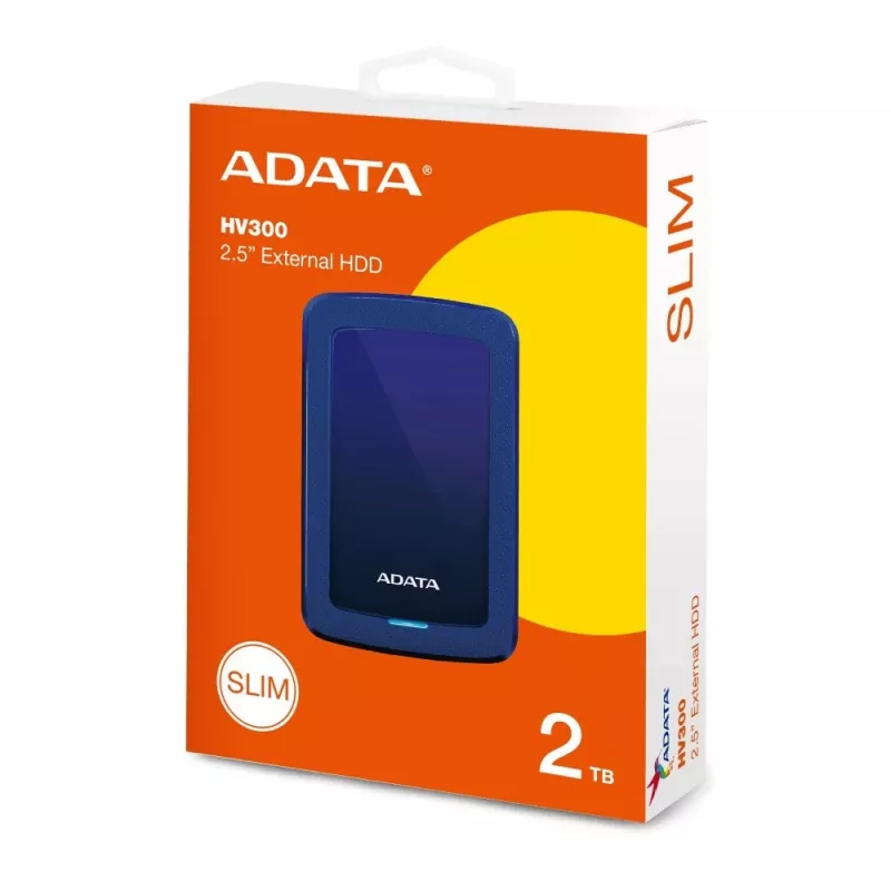 ADATA HV300 ārējais cietais disks 2 TB USB 3.2 Gen 1 (3.1 Gen 1) zils
