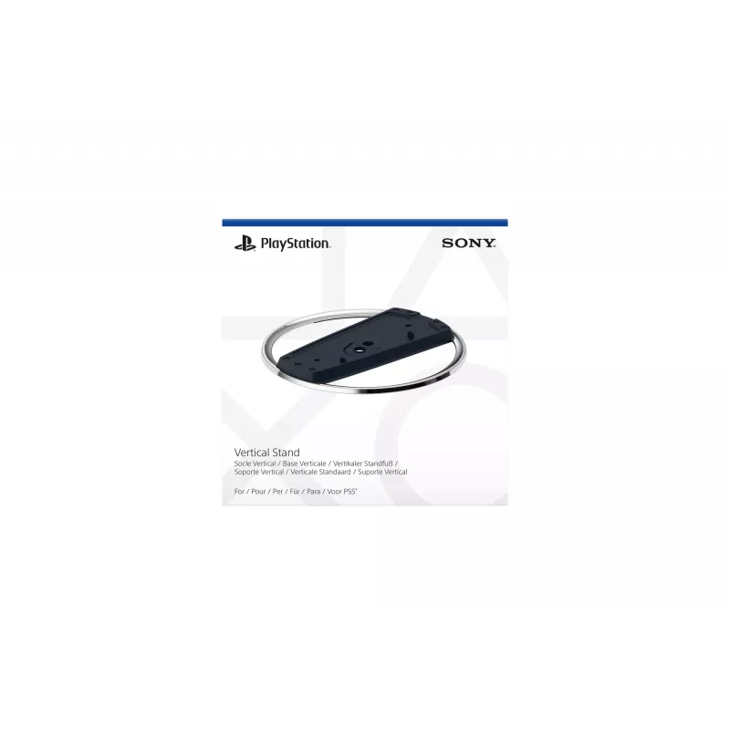 Sony vertikālais statīvs, Statīvs, PlayStation 5 plāns, Melns, Hromēts, Glancēts/matēts, PlayStation 5 plāns, PlayStation 5 plāns Digital Edition, 191 mm