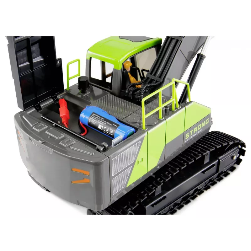 RC ekskavators Amewi G071E mērogā 1:18 ar elektrisko dzinēju, Li-Ion 500 mAh