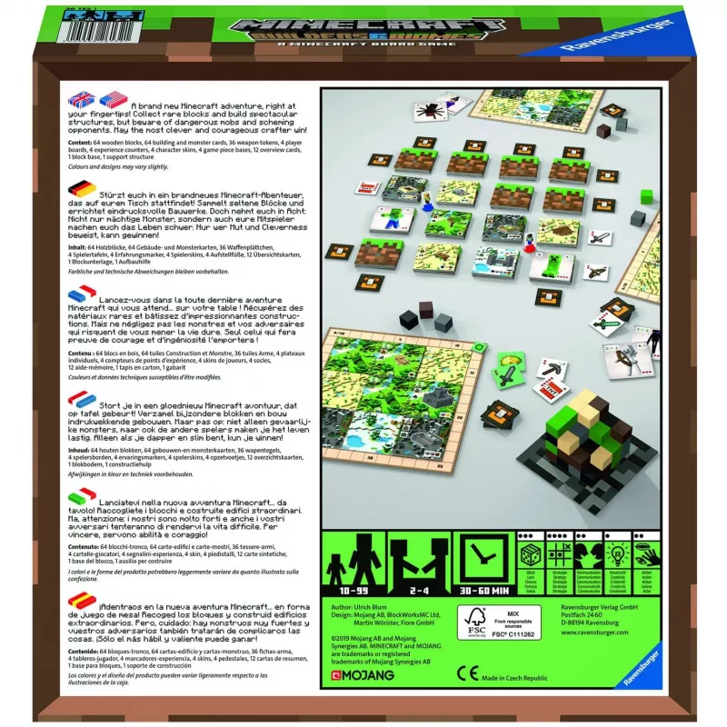Minecraft Builder & Biomes, galda spēle
