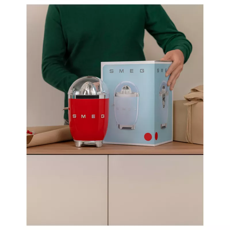 Elektriskā citrusaugļu prese Smeg CJF11RDEU 70 W sarkana nerūsējošais tērauds