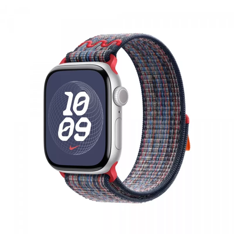 40 mm zili/sarkana Nike Sport Loop