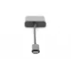 DIGITUS DA-70853 USB-C – VGA adapteris, Full HD 1080p, melnā krāsā