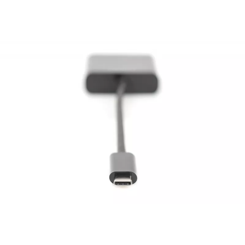 DIGITUS DA-70853 USB-C – VGA adapteris, Full HD 1080p, melnā krāsā
