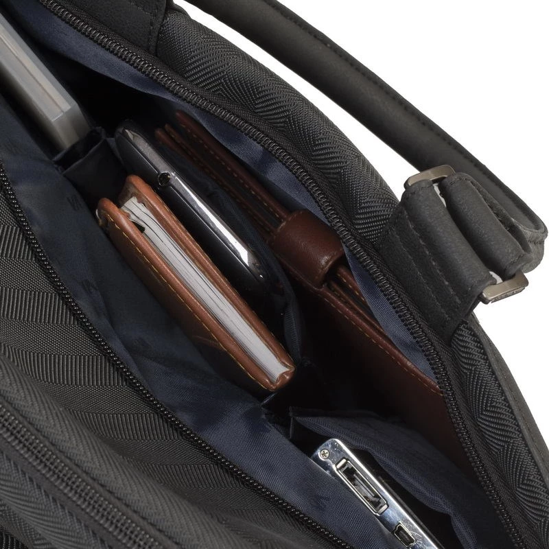 Portfelis Rivacase 8135 39.6 cm (15.6 collas) Melns