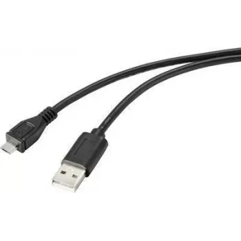Renkforce RF-4716836 USB kabelis, melns