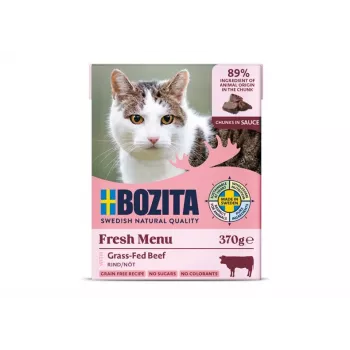 BOZITA Beef in Sauce - mitrā kaķu barība - 370g