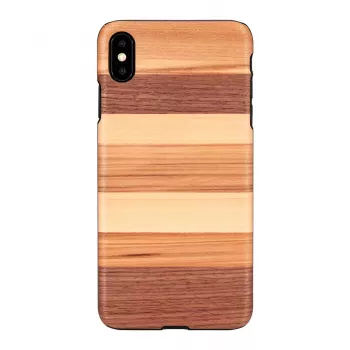 Man and wood viedtālruņa maciņš iPhone XS Max — melns