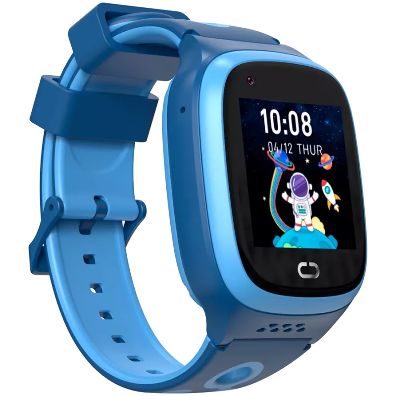 Canyon bērnu pulkstenis ZEFIR KW-49 E-SIM 4G GPS WiFi Video Mūzika Spēles Angļu valodas apguve, Zils