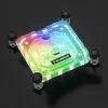 Ūdens bloks Barrow LTYK3-04I Melns Acrylic RGB CPU dzesēšanai, akrila augšdaļa, RGB apgaismojums