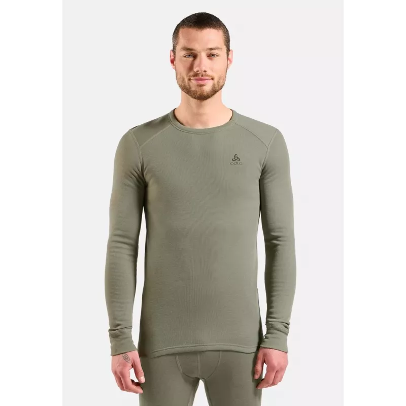 ODLO BL TOP apkalpes kakla g/p ACTIVE WARM garām piedurknēm termoveļa, M izmērs, pelēka