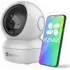 IP drošības kamera EZVIZ H6c 1920 x 1080, iekštelpu sfēriska, Wi‑Fi un Ethernet, 4 mm objektīvs, 360° skats, microSD līdz 256 GB