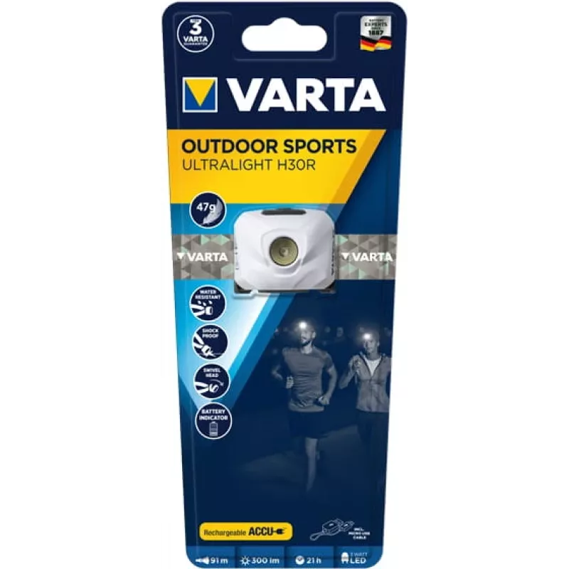 Galvas lukturītis Varta ULTRALIGHT H30R