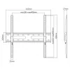 TV sienas stiprinājums SBOX PLB-2544F-2 televizoriem ar 32–70 collu ekrānu, līdz 45 kg, VESA 400x400