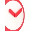 NeXtime klok 2615ro Focus, Ø25 cm, sienas, balts/sarkans