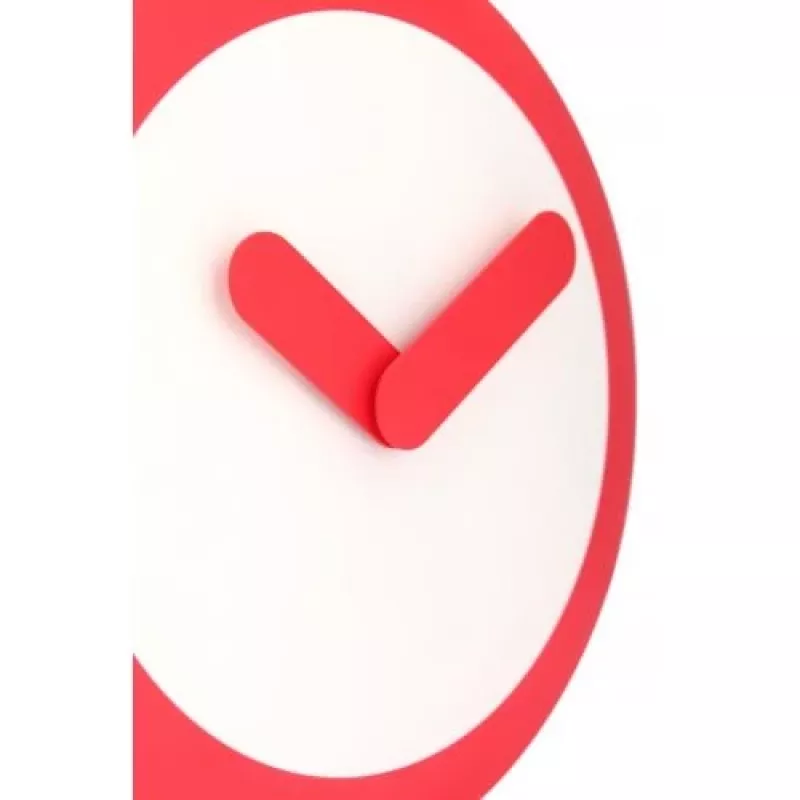 NeXtime klok 2615ro Focus, Ø25 cm, sienas, balts/sarkans