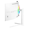Izliekts monitors Arozzi Nova 49 collas (124.5 cm) Dual QHD 5120×1440 LED VA, 32:9, 4 ms, USB centrmezgls, skaļruņi, balts
