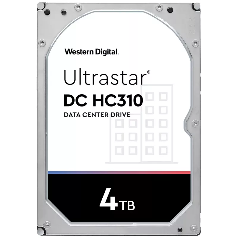 Western Digital Ultrastar DC HC310 4 TB 3.5 SATA III 7200 RPM 256 MB cietais disks, HUS726T4TALE6L4